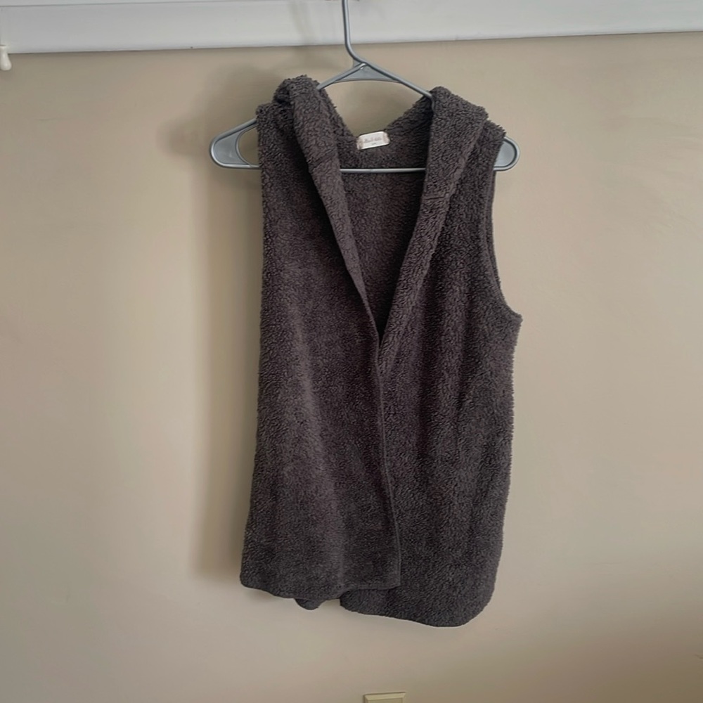 Fur Vest with Hood